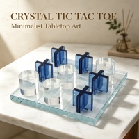 Échiquier en cristal bleu de haute qualité, design unique et exquis, apparence attrayante, échiquier artisanal
