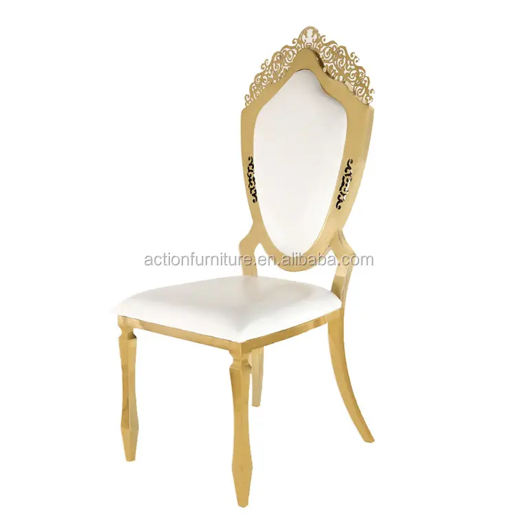 Stackable 멋진 금속 가구 웨딩 의자 나폴레옹 의자 및 테이블 호텔
