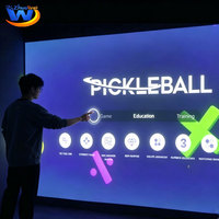 Projection murale interactive pour sports multijoueurs : jeux de tennis et de football en réalité augmentée, équipement de divertissement commercial pour le fitness