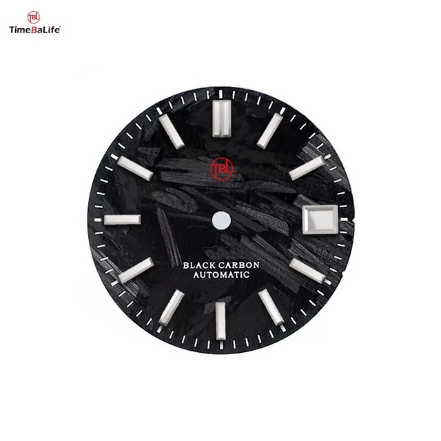 High-End Carbon Fiber Dial OEM/ODM Personalized Texture Color Options Available for Men Luxury Timepiece Watch Parts TimeBalife