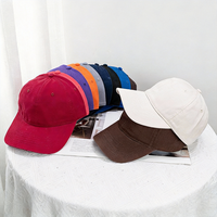 Gorra de Béisbol Deportiva Sin Estructura, de Algodón Lavado, Lisa, Suave, de 40 Colores, Envío Rápido