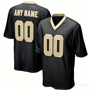 Maillots de football américain à manches courtes personnalisés avec nom et numéro du joueur, respirants, à séchage rapide, vente en gros, très demandés - Product Image 5