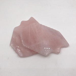 Natural Quartzo Rosa Guasha Board Massageador Facial com Função Musical Plug-In Rosa Face Raspagem Ferramenta - Product Image 5