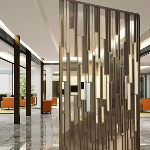 Cloisons aluminium réutilisables <span class=keywords><strong>en</strong></span> acier inoxydable Cloisons écrans <span class=keywords><strong>Restaurant</strong></span> Bureau Salon Diviseur <span class=keywords><strong>Dubai</strong></span> Métal Cloison Panneau Mural - Product Image 3