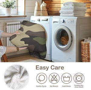 Green Camouflage Fleece <strong>Throw</strong> Blanket for Kids Boys Soft <strong>Brown</strong> Camo Camping Sherpa Blanket for Couch Chair, <strong>Throw</strong> - Product Image 6