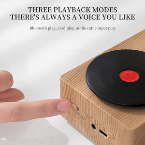 Enceinte de bureau sans fil vintage T19 avec son 360° °   Son stéréo et lumière d'ambiance nocturne - Product Image 5