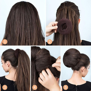 Bán Buôn Tóc Mở Rộng Công Cụ Ngọt Ngào Hoa Nụ Đầu Hình Tóc Ban Nhạc Nylon Lụa Tóc Vòng Tròn Bóng Đầu Ngọt Ngào Donut Hình Ban Nhạc - Product Image 6