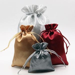 Sacs à cordon de couleur unie avec ruban pour bijoux, cheveux, voyages, montres, chaussures, perles, bagues, maquillage, pochette cadeau - Product Image 2