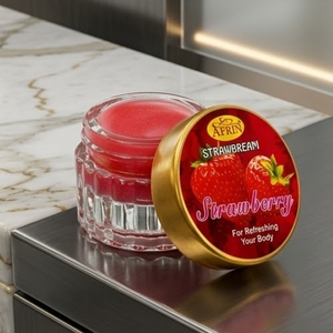 Crème Corporelle Naturelle à la Fraise Hydratation Intense Extrait de Fruit Beurre Corporel Hydratant Rafraîchissant Soin en Pot - Product Image 1