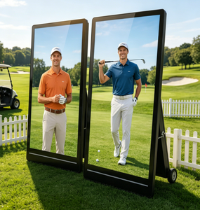 Machine publicitaire portable pour <span class=keywords><strong>le</strong></span> <span class=keywords><strong>golf</strong></span> <span class=keywords><strong>en</strong></span> extérieur, avec roues, affichage extérieur 10 heures, alimentée par batterie au lithium - Product Image 3