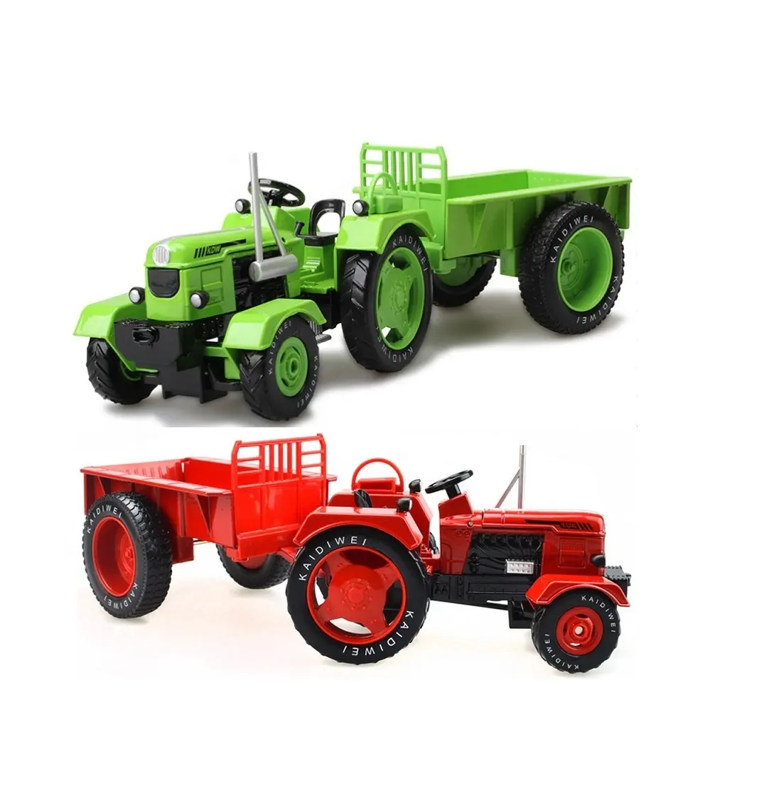Металлическая Миниатюрная модель грузовика 1:18, винтажная модель трактора, игрушечные литые автомобили из сплава