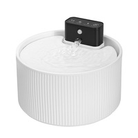 Fontaine à eau automatique pour chat et chien, en céramique, robuste, avec filtration, circulation de l'eau, distributeur d'eau électrique pour animaux de compagnie, double tension