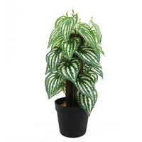 Mini plante artificielle de 32 cm de haut, bonsaï, petite plante en pot pour la décoration du rebord de fenêtre