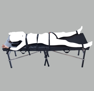 <span class=keywords><strong>Table</strong></span> de bondage et de retenue sexuelle BDSM en cuir PU, système de retenue portable et pliable avec menottes et sangles pour mains et chevilles - Product Image 5