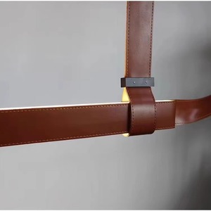 Nuovo Lampadario a Sospensione LED Lineare Moderno e Artistico in Pelle per Hotel, Decorazione per Soffitto, Design per <span class=keywords><strong>Soggiorno</strong></span> e Sala da Pranzo - Product Image 6