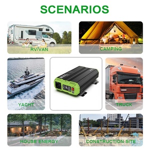 FCHAO Bộ Biến Tần Nguồn Cho Xe Hơi Tiện Dụng 1,5kw Dành Cho Thiết Bị Biến Tần Cắm Trại Tại Nhà DC 12V 24V Sang AC 220V 230V 240V Điều Khiển Từ Xa Tấm Pin Mặt Trời - Product Image 5