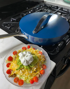 Recién llegado, sartén profunda de cerámica de 28CM, ollas de cocina saludables con sartén antiadherente, sartenes de <span class=keywords><strong>aluminio</strong></span> <span class=keywords><strong>forjado</strong></span> - Product Image 5