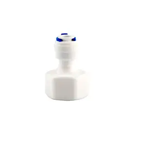 internal thread 1/2" To 1/4" Tube Water filter 42N diameter 19MM Water purifier Straight plastic pipe Quick Connector Fitting