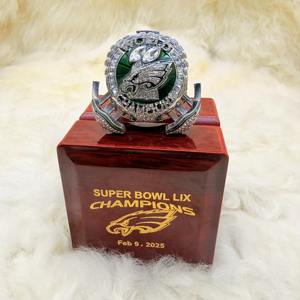 Les ailes sortent de leur emplacement # 1 # 11 # 21 # 26 # 33 # 55 # Bague de champion de football des Philadelphia Eagles pour 88 joueurs, signature LIX, Super Bowl 2025 - Product Image 5