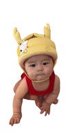 Gorro de Seguridad para Bebés de 0 a 3 Meses, Diseño Sólido de Algodón, Antideslizante, para Caminar y Aprender, para Todas las Estaciones, Venta Directa de Fábrica