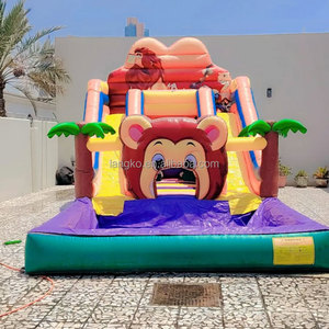 Castillo Inflable en Oferta, Castillo Hinchable Pequeño con Tobogán de Agua y Piscina, Juego Infantil para Niños Pequeños, Parque Infantil al Aire Libre - Product Image 1