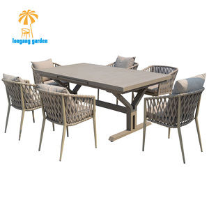 Good Quality <b>Dining</b> <b>Table</b> Set New Designs Rectangular <b>Extendable</b> Dinning <b>Table</b> Metal - Product Image 6