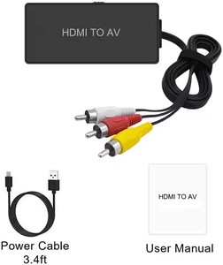 Convertisseur vidéo audio HD vers AV compatible HDMI vers AV/RCA, prend en charge PAL/NTSC - Product Image 2