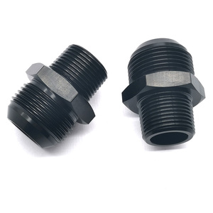 ข้อต่อแปลงเกลียว AN16‑3/4NPT, อะแดปเตอร์ปั๊มน้ำมันอะลูมิเนียมเคลือบสีดำสำหรับการปรับเปลี่ยนประสิทธิภาพรถยนต์ - Product Image 1
