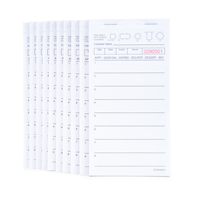 Carnets de commandes pour clients de restaurant, blocs-notes numérotés pour serveurs de 6,75 po x 3,5 po, 50 feuilles par bloc, livrets de commandes détachables pour cafés et bars