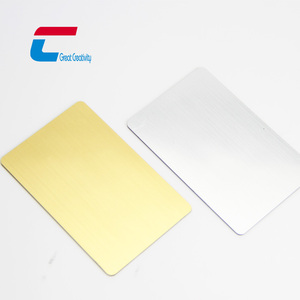Carte de membre de gravure en acier inoxydable de luxe Bord Carte en métal Carte Ntag 216 NFC - Product Image 2