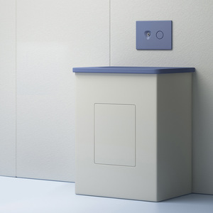 Lavabo a colonna moderno e minimalista con imbottitura morbida in silicone antiurto per sale intervi, centri di detenzione carceraria e bagni di custodia - Product Image 5