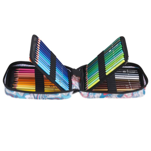 Ensemble de crayons de couleur multi-fentes personnalisés 72/120/180 couleurs dans un étui en nylon zippé pour fournitures artistiques - Product Image 3