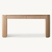 Table Console Vintage de luxe en bois naturel massif élégant décor à la maison Table de couloir de Style Antique meubles rustiques de haute qualité
