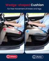 Coussin de siège orthopédique en gel à mémoire de forme pour voiture et chaise de bureau, soulagement des douleurs au coccyx, sciatique, respirant, ergonomique en forme de U