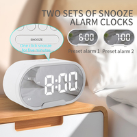 Moderner USB-Radio wecker für Schlafzimmer Desktop-LED-Kalender Elektrisches Uhrwerk Stilvolle Tischuhren