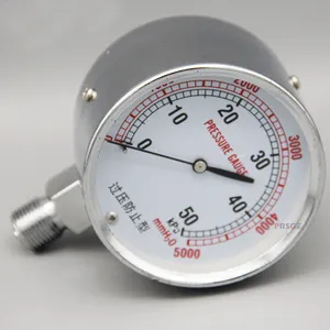 3-inch Mbar Air Pressure Film Box Pressure Gauge