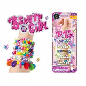 Chica de moda artesanía juguetes con cuentas con <span class=keywords><strong>perfil</strong></span> de crayón Diy diversión belleza vestir joyería conjunto encanto pulsera hacer Kit cuerda de mano - Product Image 1