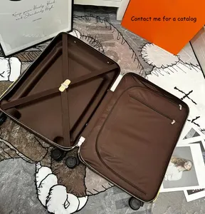 New brand pumpkin printed luxury luggage top quality boarding box factory wholesale