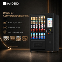 BANDENG 6610Pro 22T, Expendedora Automática con Pantalla Táctil, Emparejamiento Automático, Almacenamiento de Bebidas y Snacks a 4°C a 25°C, 1950 mm de Altura y 1330 mm de Ancho