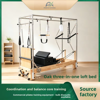 Reformers de Pilates OEM personnalisés 3-en-1 Cadillac avec cadre en chêne massif pour l'entraînement de fitness en boutique