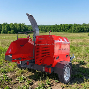 Broyeur de bois commercial monté sur remorque, alimenté au diesel, avec pompe à engrenages pour le traitement des branches d'arbres et des déchets de jardin - Foresterie mobile - Product Image 6