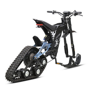 Motocicleta Eléctrica TXED de 20 Pulgadas con Suspensión Completa, 7 Velocidades, Motor de 52V 1200W en la Rueda Trasera, Frenos de Disco Hidráulicos, Bicicleta Eléctrica para Nieve - Product Image 3