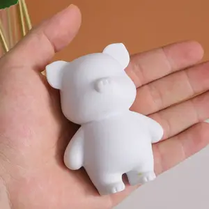 New Pig Design Fluid Bear DIY Pintura Saving Pot Fluid Bear Piggy Bank Para Crianças