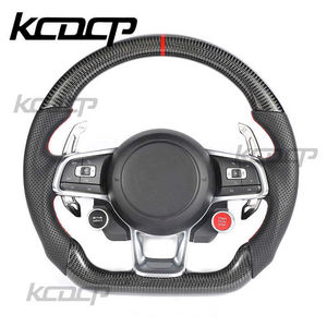 Ajuste para Volkswagen Golf6 MK6 MK5 <span class=keywords><strong>Polo</strong></span> CC GOLF 7 R GTE GTD <span class=keywords><strong>GLI</strong></span> actualización nueva MK7 GTI GTS R-Line dirección completa de fibra de carbono - Product Image 2