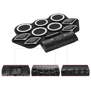 Kit de tambor enrollable para niños, batería electrónica, juguetes, instrumentos musicales, venta al por mayor - Product Image 4