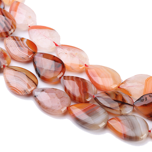 Cuentas de Piedras Preciosas Naturales con Corte Brillante de 8 mm de Altura, Tamaño Personalizado, Cuentas Minerales Tratadas con Calor-2656 - Product Image 1