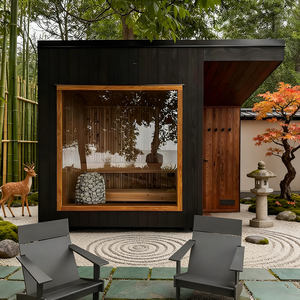 Sauna Capsule Moderna Portátil de Madeira Sólida de Cedro Vermelho, Aquecimento Rápido, Barril de Sauna para Uso em Apartamentos - Product Image 6