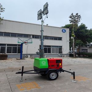 Promotion : Tour d'éclairage LED mobile télescopique industrielle de 7 m pour stades, avec générateur solaire/diesel portable, DC IP68, 440 000 lm, 30 faisceaux - Product Image 3