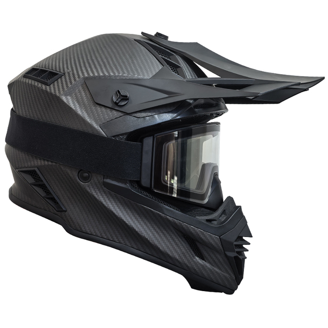 RH855 New Carbon Fiber Ece 22.06Certified Lightweight Structure with Magnetic Buckle Modular Dirt Bike Helmets