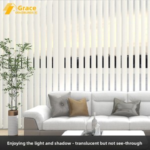 Stores verticaux électriques en polyester, style européen, pour cloison de bureau, salon, balcon, chambre, fenêtre <span class=keywords><strong>baie</strong></span> du sol au plafond - Product Image 2